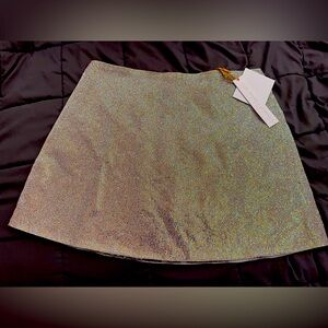 House of Harlow 1960 Sparkling~Shimmering Rhinestone A-Line Mini Skirt-New